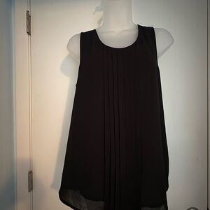 Naked Zebra Black Chiffon Top